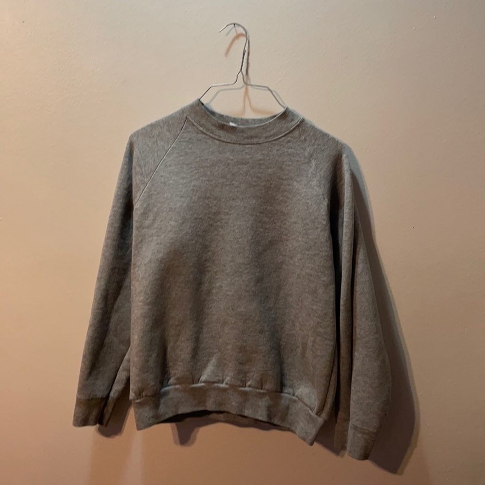 Vintage Crewneck Sweatshirt Heather Gray made in the USA